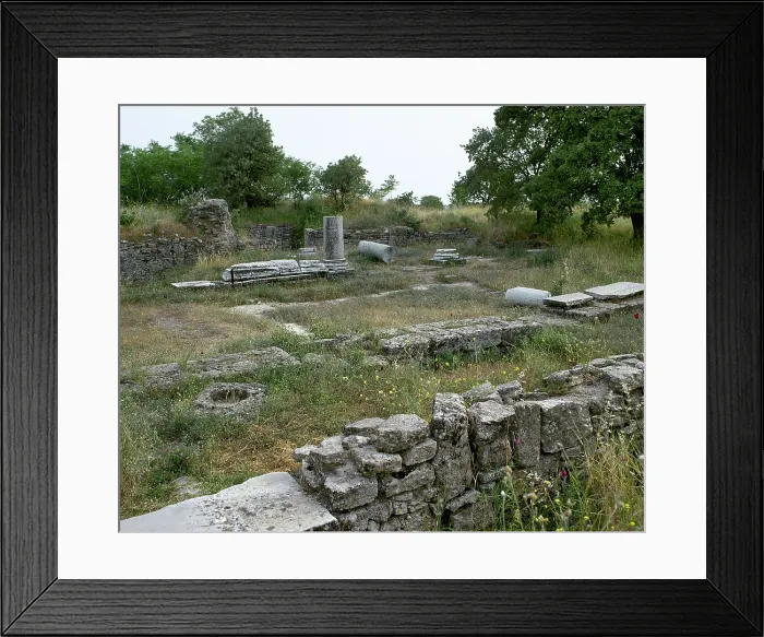 Framed Print : Ruins, Troy, Anatolia, Turkey, 1999. Creator: Unknown Framed Print : Ruins, Troy, Anatolia, Turkey, 1999. Creator: Unknown