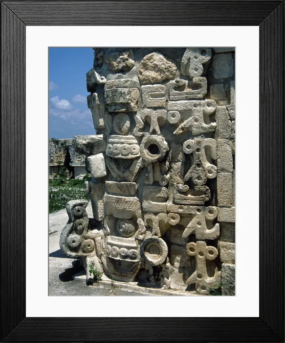 Framed Print : Chaac masks, Great Pyramid, Uxmal city, Yucatan, Mexico, Mayan, Classical period, 1998. Creator: Unknown Framed Print : Chaac masks, Great Pyramid, Uxmal city, Yucatan, Mexico, Mayan, Classical period, 1998. Creator: Unknown