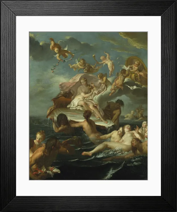 Framed Print : The Birth of Venus, 1732. Creator: Coypel, Noel-Nicolas (1690-1734) Framed Print : The Birth of Venus, 1732. Creator: Coypel, Noel-Nicolas (1690-1734)