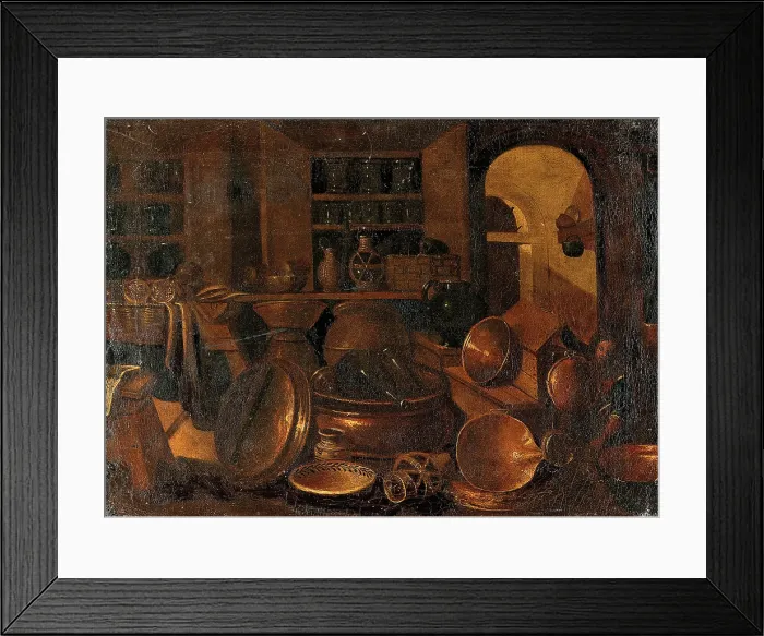 Framed Print : Pharmaceutical vessels. Creator: Giovan Domenico Valentino Framed Print : Pharmaceutical vessels. Creator: Giovan Domenico Valentino