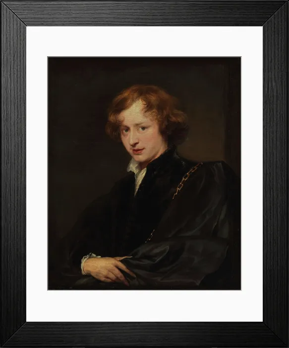 Framed Print : Self-portrait, c1620-1621 and 1627. Creator: Dyck, Sir Anthony van (1599-1641) Framed Print : Self-portrait, c1620-1621 and 1627. Creator: Dyck, Sir Anthony van (1599-1641)