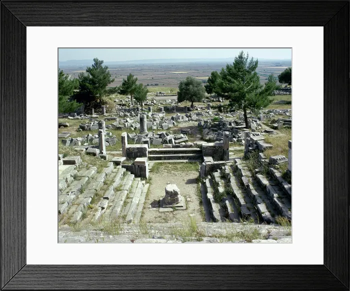 Framed Print : Bouleuterion (senate house), Priene, Agora, Ionia, Anatolia, Turkey, 2nd century (1999). Creator: Unknown Framed Print : Bouleuterion (senate house), Priene, Agora, Ionia, Anatolia, Turkey, 2nd century (1999). Creator: Unknown