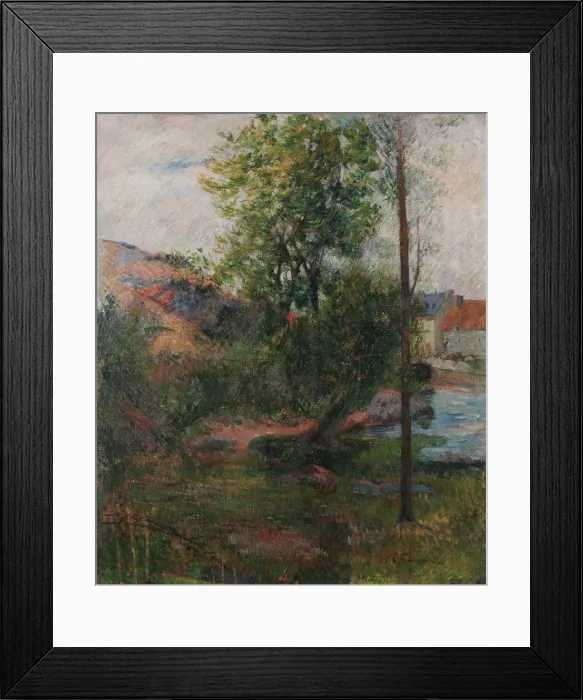 Framed Print : Willow by the Aven, 1888. Creator: Gauguin, Paul Eugene Henri (1848-1903) Framed Print : Willow by the Aven, 1888. Creator: Gauguin, Paul Eugene Henri (1848-1903)