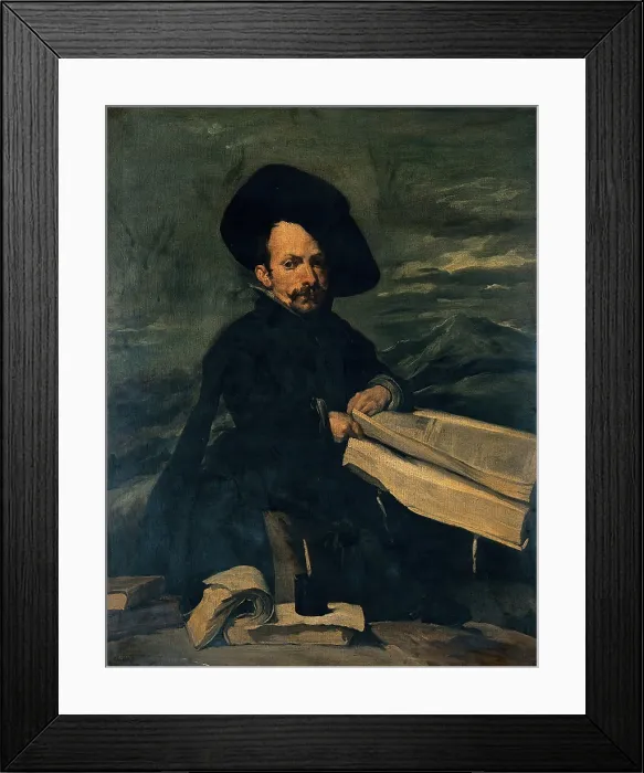 Framed Print : A dwarf at the court of King Philip IV of Spain. Creator: Diego Velasquez Framed Print : A dwarf at the court of King Philip IV of Spain. Creator: Diego Velasquez