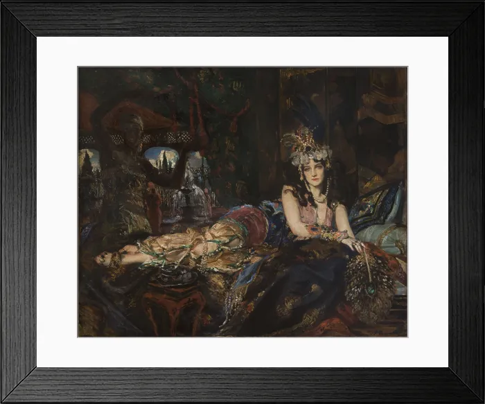 Framed Print : Ida Rubinstein as Zobeide in the ballet Scheharazade by N. Rimsky-Korsakov, 1911. Creator: Blanche, Jacques-Emile (1861-1942) Framed Print : Ida Rubinstein as Zobeide in the ballet Scheharazade by N. Rimsky-Korsakov, 1911. Creator: Blanche, Jacques-Emile (1861-1942)