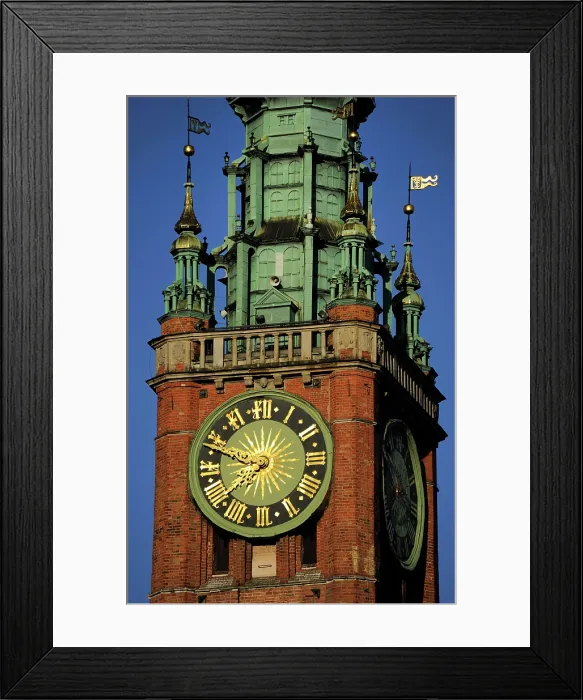 Framed Print : Clock Detail, Town Hall, Gdansk, Poland, 14th century (2015). Creator: Unknown Framed Print : Clock Detail, Town Hall, Gdansk, Poland, 14th century (2015). Creator: Unknown