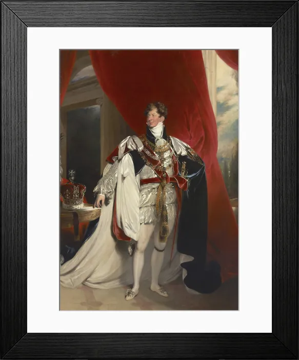 Framed Print : Portrait of George IV (1762-1830), King of the United Kingdom, c1816. Creator: Lawrence, Sir Thomas (1769-1830) Framed Print : Portrait of George IV (1762-1830), King of the United Kingdom, c1816. Creator: Lawrence, Sir Thomas (1769-1830)