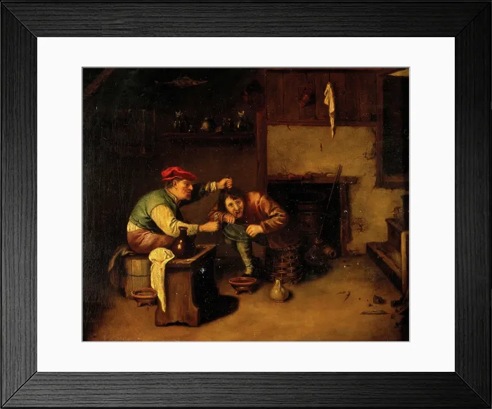 Framed Print : An operator extracting a tooth. Creator: Brouwer, Adriaen, 1605 or 1606-1638 (After) Framed Print : An operator extracting a tooth. Creator: Brouwer, Adriaen, 1605 or 1606-1638 (After)