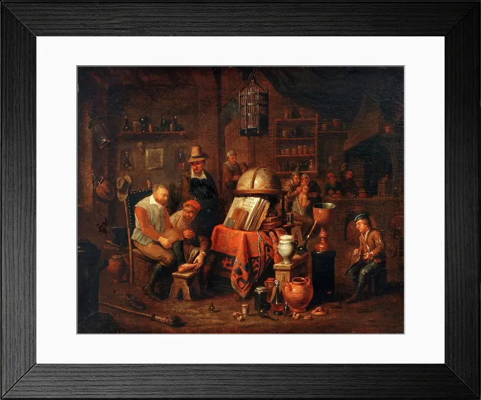 Framed Print : A capriccio of medical scenes. Creator: Gerard Thomas Framed Print : A capriccio of medical scenes. Creator: Gerard Thomas
