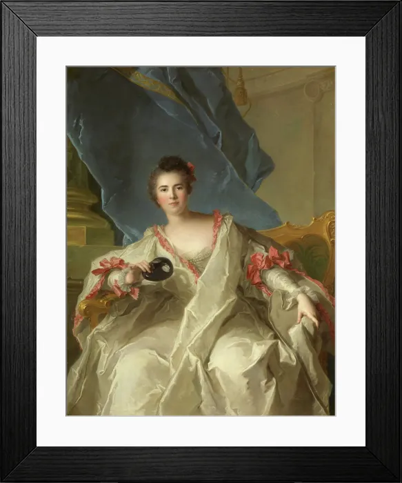 Framed Print : Portrait of Marie-Therese Geoffrin (1715-1791), Marquise de la Ferte-Imbault, 1740. Creator: Nattier, Jean-Marc (1685-1766) Framed Print : Portrait of Marie-Therese Geoffrin (1715-1791), Marquise de la Ferte-Imbault, 1740. Creator: Nattier, Jean-Marc (1685-1766)