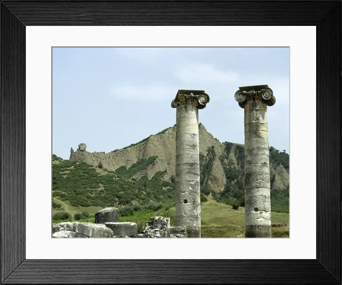Framed Print : Ionic columns, Temple of Artemis, Sardis, Turkey, 1999. Creator: Unknown Framed Print : Ionic columns, Temple of Artemis, Sardis, Turkey, 1999. Creator: Unknown