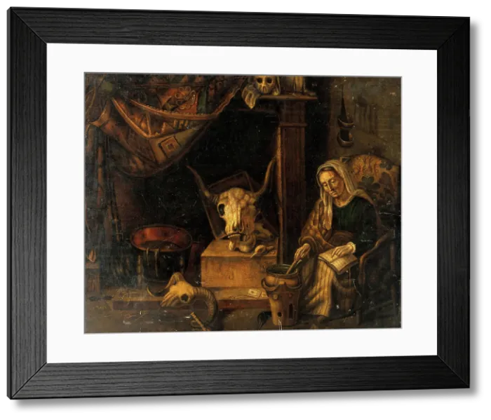 Framed Print : A witch. Creator: Unknown Framed Print : A witch. Creator: Unknown