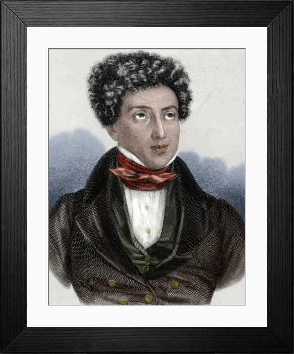 Framed Print : Alexandre Dumas (1802-1870), French writer, 19th century. Creator: Unknown Framed Print : Alexandre Dumas (1802-1870), French writer, 19th century. Creator: Unknown