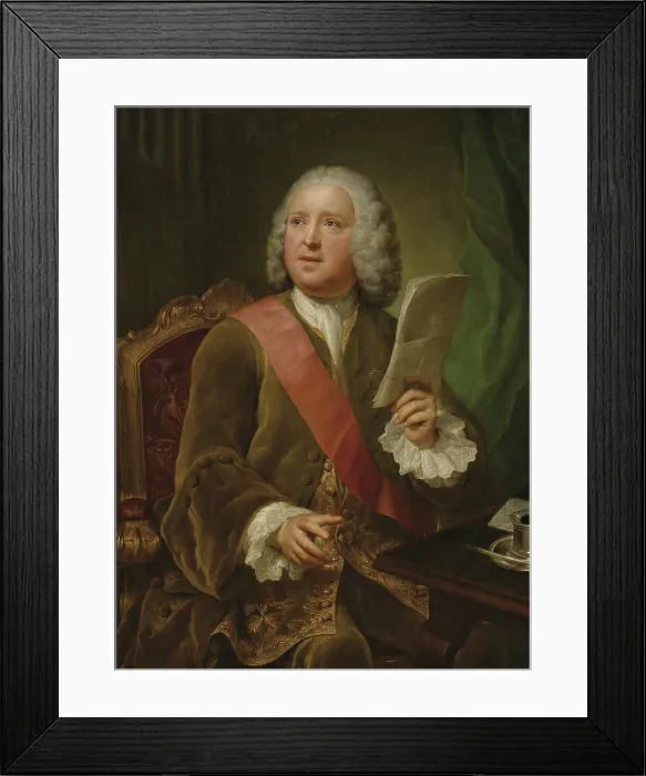 Framed Print : Portrait of Sir Charles Hanbury Williams (1708-1759), c1751. Creator: Mengs, Anton Raphael (1728-1779) Framed Print : Portrait of Sir Charles Hanbury Williams (1708-1759), c1751. Creator: Mengs, Anton Raphael (1728-1779)