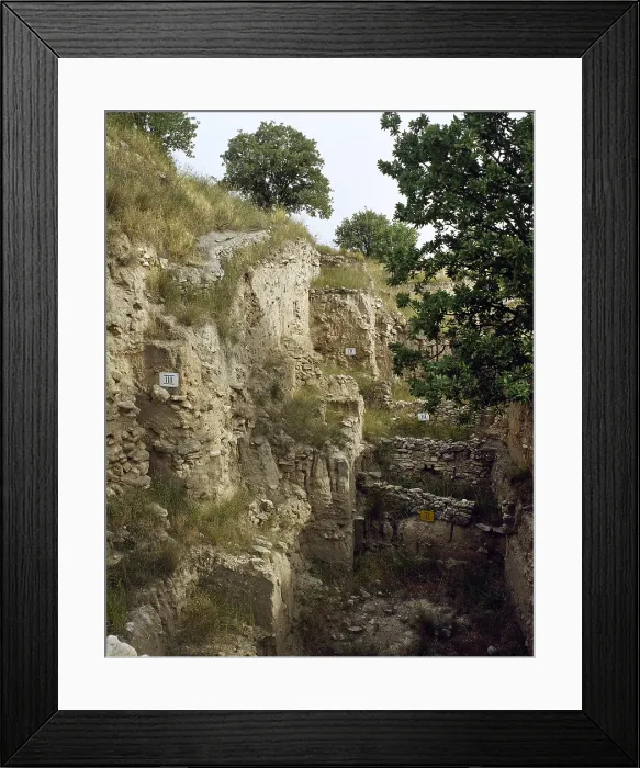 Framed Print : Troy I-IV stratum, Troy, Turkey Bronze Age, 3rd millennium BC (2000). Creator: Unknown Framed Print : Troy I-IV stratum, Troy, Turkey Bronze Age, 3rd millennium BC (2000). Creator: Unknown