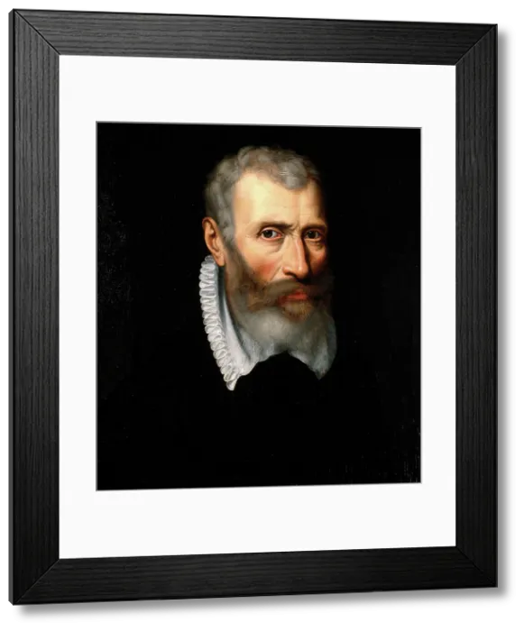 Framed Print : Antonius Busennius, professor of medicine at Louvain 1548-1550, city physician of Antwerp... 1570. Creator: Adriaen Thomasz Key Framed Print : Antonius Busennius, professor of medicine at Louvain 1548-1550, city physician of Antwerp... 1570. Creator: Adriaen Thomasz Key