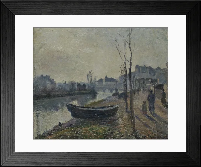 Framed Print : Quai du Pothuis bord de l'Oise, 1882. Creator: Pissarro, Camille (1830-1903). Quai du Pothuis bord de l'Oise, 1882. Creator: Pissarro, Camille (1830-1903) Framed Print : Quai du Pothuis bord de l'Oise, 1882. Creator: Pissarro, Camille (1830-1903). Quai du Pothuis bord de l'Oise, 1882. Creator: Pissarro, Camille (1830-1903)