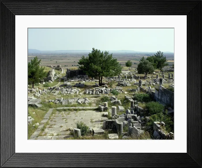 Framed Print : Ruins, Priene, Agora, Ionia, Anatolia, Turkey, 1999. Creator: Unknown Framed Print : Ruins, Priene, Agora, Ionia, Anatolia, Turkey, 1999. Creator: Unknown