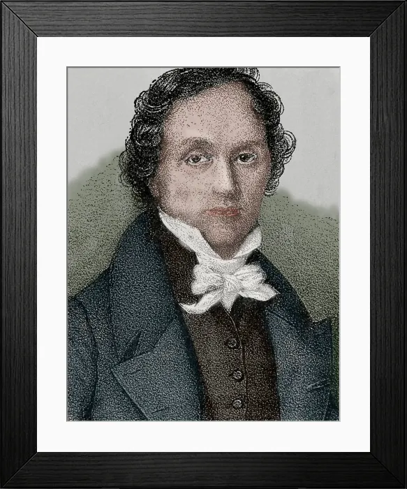 Framed Print : Casimir Delavigne (1793-1843), French poet and dramatist. Creator: Unknown Framed Print : Casimir Delavigne (1793-1843), French poet and dramatist. Creator: Unknown