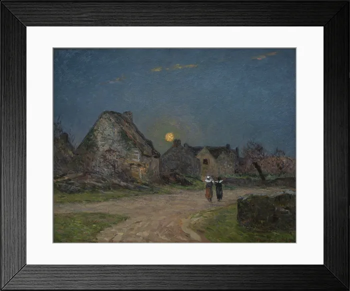 Framed Print : Moonrise in Brittany (Lever de lune en Bretagne), 1899. Creator: Maufra, Maxime (1861-1918) Framed Print : Moonrise in Brittany (Lever de lune en Bretagne), 1899. Creator: Maufra, Maxime (1861-1918)