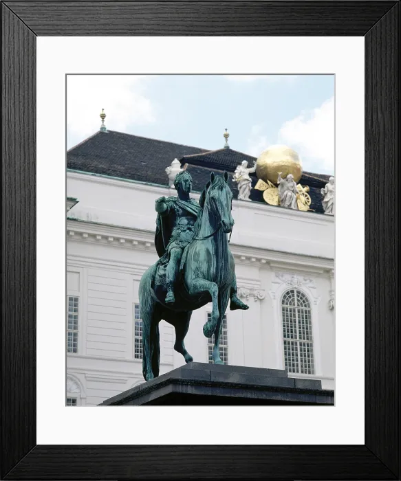Framed Print : Equestrian statue of Holy Roman Emperor Joseph II, Josefsplatz, Vienna, Austria, 1994. Creator: LTL Framed Print : Equestrian statue of Holy Roman Emperor Joseph II, Josefsplatz, Vienna, Austria, 1994. Creator: LTL
