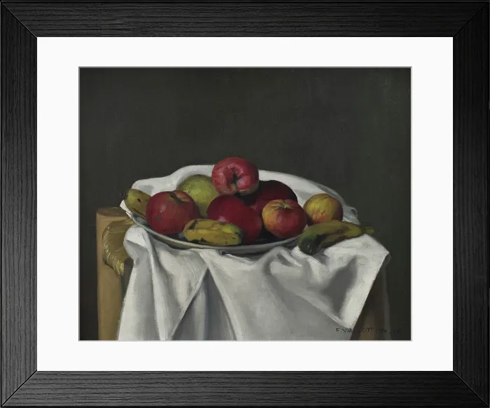 Framed Print : Still life with apples, 1910. Creator: Vallotton, Felix Edouard (1865-1925) Framed Print : Still life with apples, 1910. Creator: Vallotton, Felix Edouard (1865-1925)