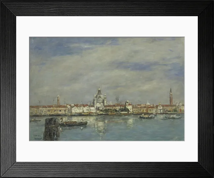 Framed Print : The Grand Canal, Venice, 1895. Creator: Boudin, Eugene-Louis (1824-1898) Framed Print : The Grand Canal, Venice, 1895. Creator: Boudin, Eugene-Louis (1824-1898)