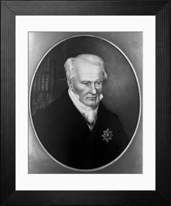 Framed Print : Friedrich Heinrich Alexander von Humboldt (1769-1859). Creator: Friedlander, Samuel (After) Framed Print : Friedrich Heinrich Alexander von Humboldt (1769-1859). Creator: Friedlander, Samuel (After)