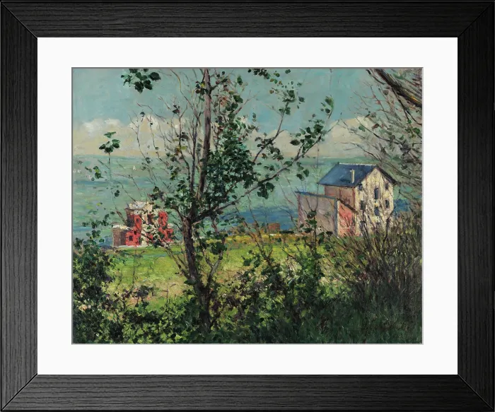 Framed Print : Villas a Trouville, 1882. Creator: Caillebotte, Gustave (1848-1894) Framed Print : Villas a Trouville, 1882. Creator: Caillebotte, Gustave (1848-1894)