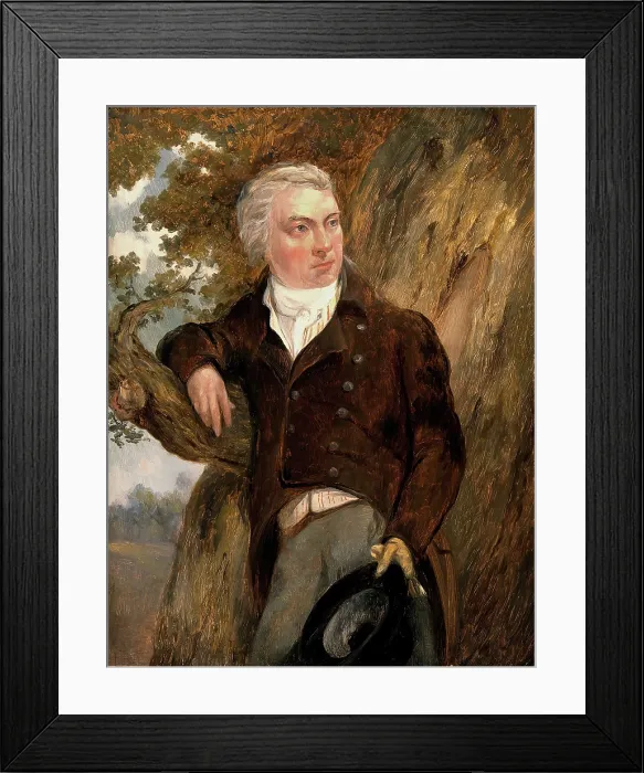Framed Print : Edward Jenner, with a view of Berkeley, Glos. Creator: John Raphael Smith Framed Print : Edward Jenner, with a view of Berkeley, Glos. Creator: John Raphael Smith