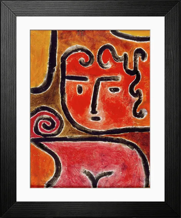 Framed Print : Hot-Blooded Girl, 1938. Creator: Klee, Paul (1879-1940) Framed Print : Hot-Blooded Girl, 1938. Creator: Klee, Paul (1879-1940)