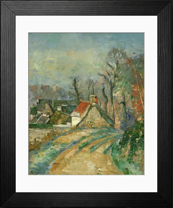 Framed Print : Detour a Auvers, c1873. Creator: Cezanne, Paul (1839-1906) Framed Print : Detour a Auvers, c1873. Creator: Cezanne, Paul (1839-1906)