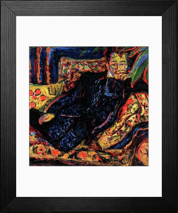 Framed Print : Portrait of Hans Frisch, 1907. Creator: Kirchner, Ernst Ludwig (1880-1938) Framed Print : Portrait of Hans Frisch, 1907. Creator: Kirchner, Ernst Ludwig (1880-1938)