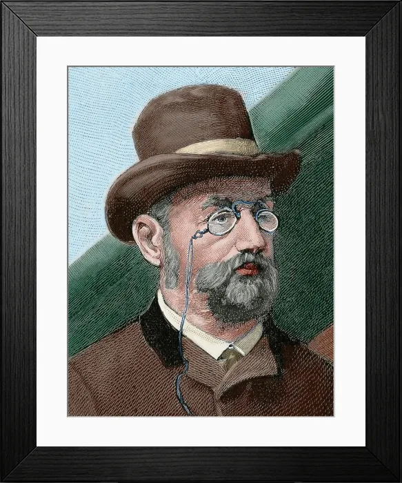 Framed Print : Emile Zola (1840-1902), French writer, 1890. Creator: Unknown Framed Print : Emile Zola (1840-1902), French writer, 1890. Creator: Unknown