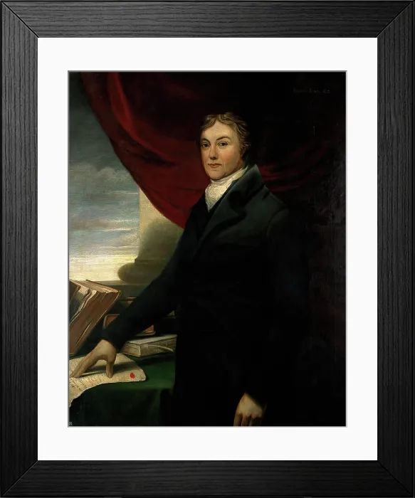Framed Print : Edward Jenner. Creator: Unknown