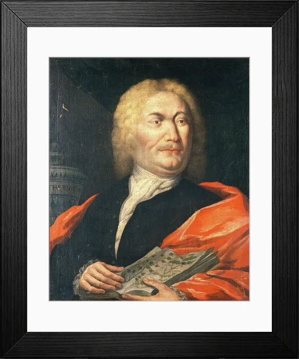 Framed Print : A man with a herbal and a jar of theriac: an apothecary or pharmaceutical scholar, c1780s. Creator: Unknown Framed Print : A man with a herbal and a jar of theriac: an apothecary or pharmaceutical scholar, c1780s. Creator: Unknown