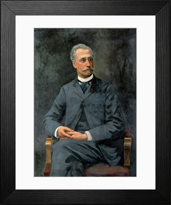 Framed Print : Albert Nachet, microscopist, c1900s. Creator: Harry Herman Salomon Framed Print : Albert Nachet, microscopist, c1900s. Creator: Harry Herman Salomon