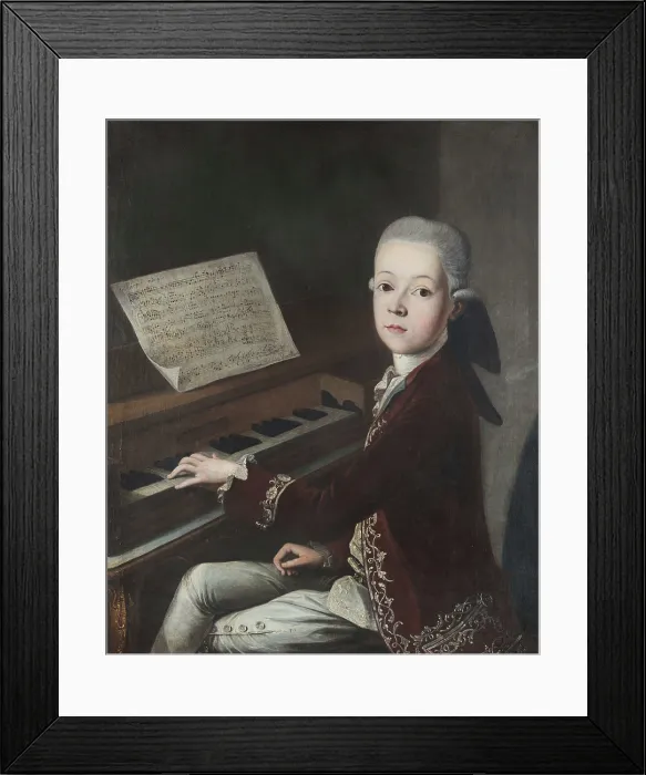 Framed Print : Count Carl Firmian at the harpsichord. Creator: Helbling, Franz Thaddaus (1737-1783) Framed Print : Count Carl Firmian at the harpsichord. Creator: Helbling, Franz Thaddaus (1737-1783)