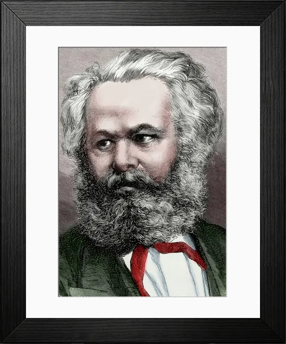 Framed Print : Karl Marx (1818-1883), German philosopher, political economist and communist, 1872. Creator: Capuz Framed Print : Karl Marx (1818-1883), German philosopher, political economist and communist, 1872. Creator: Capuz
