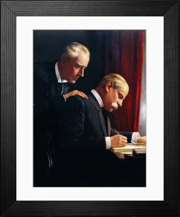 Framed Print : Sir Francis Laking and Sir Frederick Treves, c1900s. Creator: Harry Herman Salomon Framed Print : Sir Francis Laking and Sir Frederick Treves, c1900s. Creator: Harry Herman Salomon