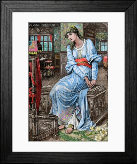 Framed Print : Mechthild of Magdeburg, (1896). Creator: C. Robersts Framed Print : Mechthild of Magdeburg, (1896). Creator: C. Robersts