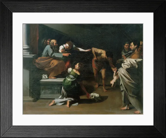 Framed Print : The Judgment of Solomon, 1609-1610. Creator: Ribera, Jose (Jusepe), de (1591-1652) Framed Print : The Judgment of Solomon, 1609-1610. Creator: Ribera, Jose (Jusepe), de (1591-1652)