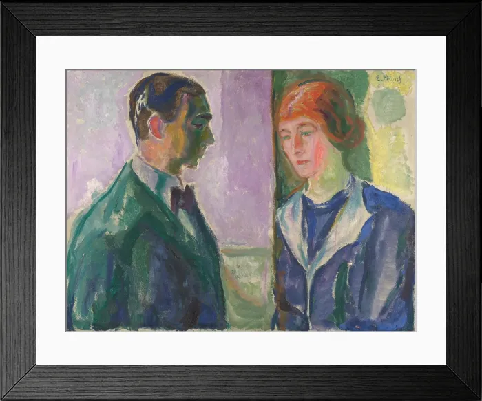 Framed Print : Kate and Hugo Perls, 1913. Creator: Munch, Edvard (1863-1944) Framed Print : Kate and Hugo Perls, 1913. Creator: Munch, Edvard (1863-1944)