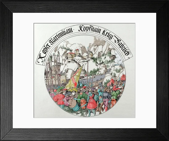 Framed Print : War of the Succession of Landshut, Siege of Kufstein, 1505, (1882). Creator: Unknown Framed Print : War of the Succession of Landshut, Siege of Kufstein, 1505, (1882). Creator: Unknown