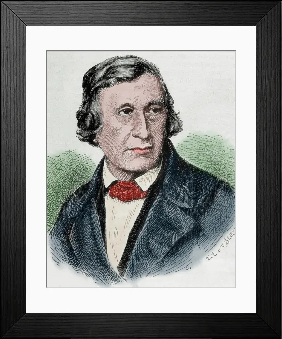 Framed Print : Wilhelm Grimm, 19th century. Creator: Unknown Framed Print : Wilhelm Grimm, 19th century. Creator: Unknown