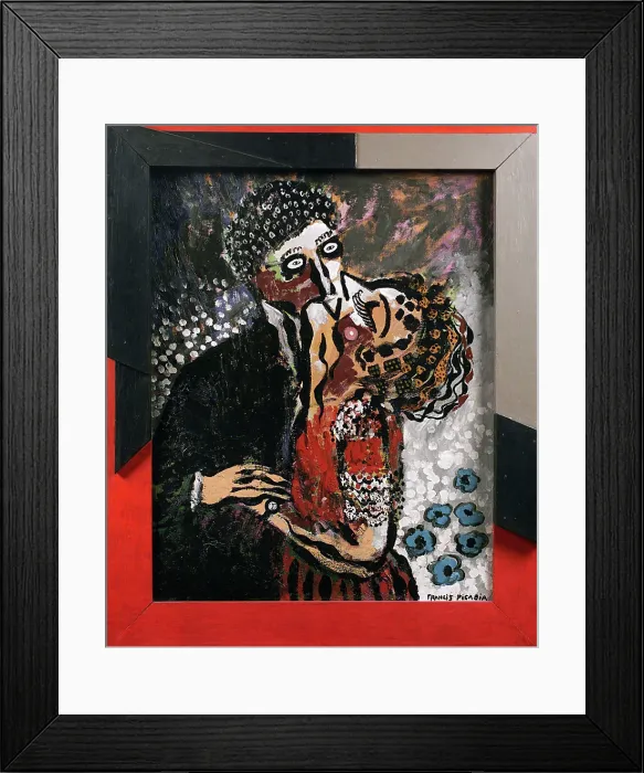 Framed Print : The Kiss, 1926. Creator: Picabia, Francis (1879-1953) Framed Print : The Kiss, 1926. Creator: Picabia, Francis (1879-1953)
