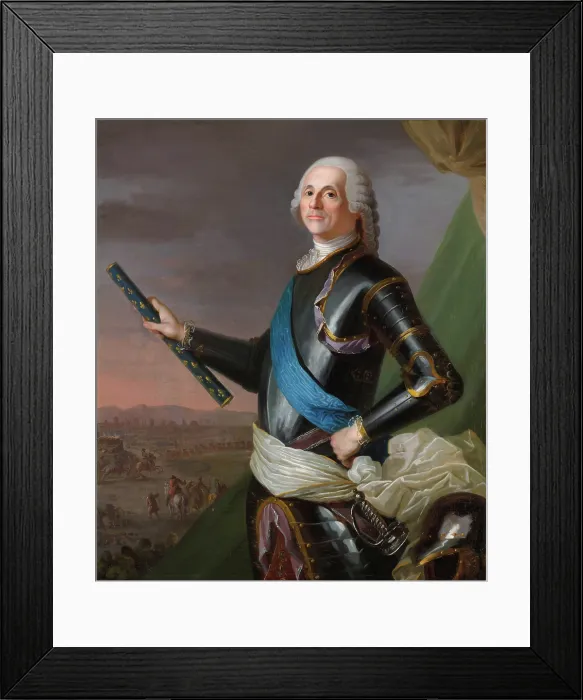 Framed Print : Armand de Vignerot du Plessis (1696-1788), Duke of Richelieu, Marshal of France. Creator: Anonymous Framed Print : Armand de Vignerot du Plessis (1696-1788), Duke of Richelieu, Marshal of France. Creator: Anonymous