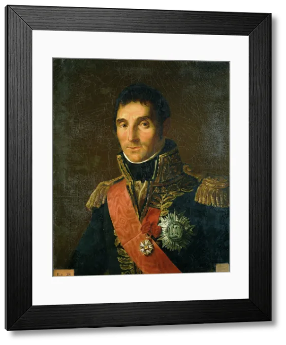 Framed Print : Portrait of Andre Massena (1758-1817), Prince of Essling, Duke of Rivoli, Marshal of the... 1834. Creator: Gros, Antoine Jean, Baron (1771-1835) Framed Print : Portrait of Andre Massena (1758-1817), Prince of Essling, Duke of Rivoli, Marshal of the... 1834. Creator: Gros, Antoine Jean, Baron (1771-1835)