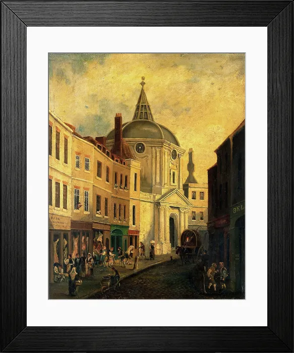 Framed Print : The Royal College of Physicians, Warwick Lane, London, c18th century. Creator: Unknown Framed Print : The Royal College of Physicians, Warwick Lane, London, c18th century. Creator: Unknown