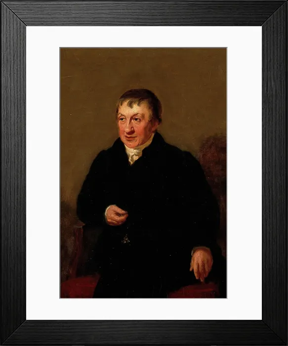 Framed Print : Edward Jenner (?). Creator: Henry Wyatt Framed Print : Edward Jenner (?). Creator: Henry Wyatt
